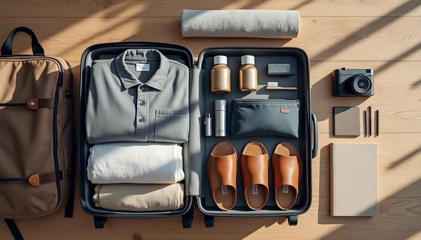 découvrez comment préparer des bagages minimalistes pour deux semaines de slow travel, en voyageant léger et en profitant pleinement de chaque moment.