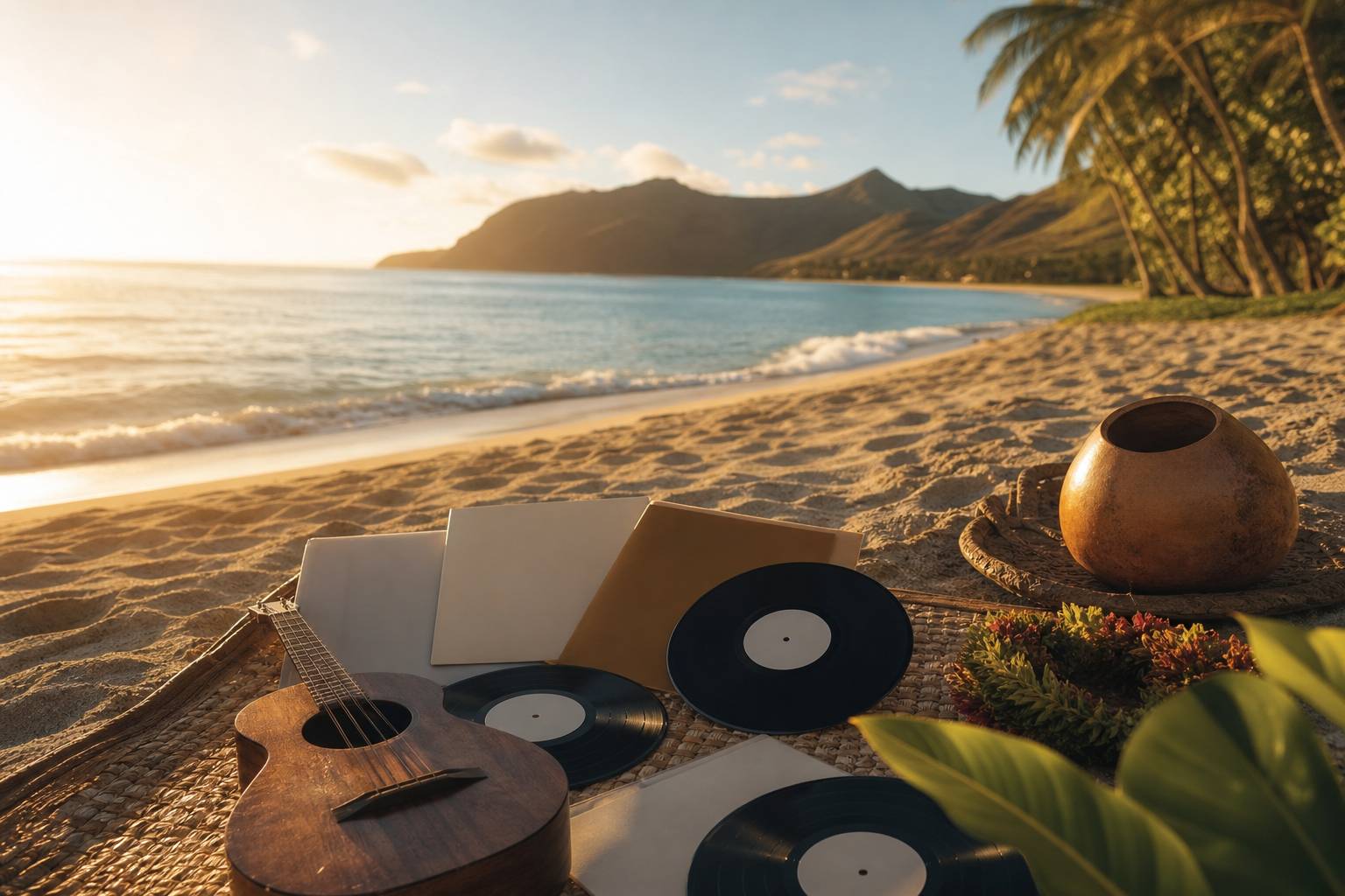 Vue paysage de sons of hawaii, plage et ocean