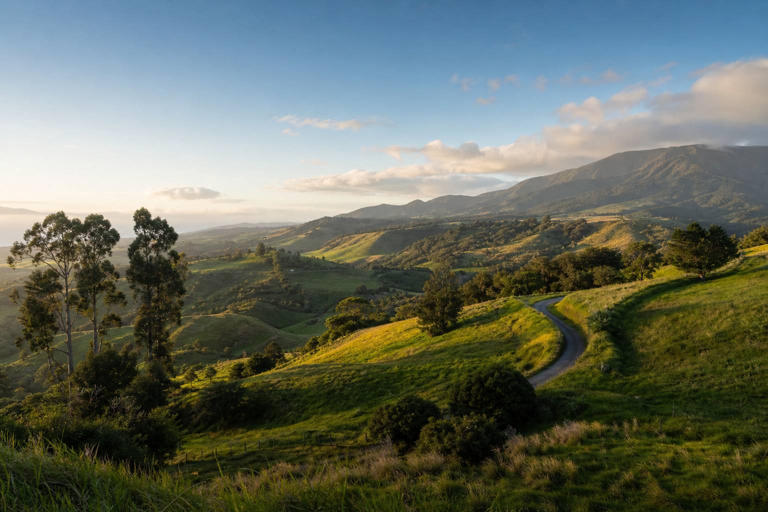 Vue paysage de upcountry maui, plage et ocean